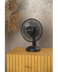 Ventilátor Strend Pro, stolový, čierny, 23 cm, 25 W