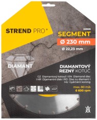Kotúč Strend Pro 521A, 230 mm, diamantový, segment