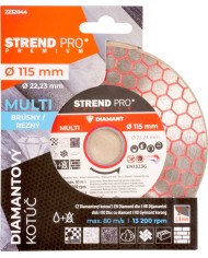 Kotúč Strend Pro Premium, 115 mm, hexagonal, diamantový, rezný, multi