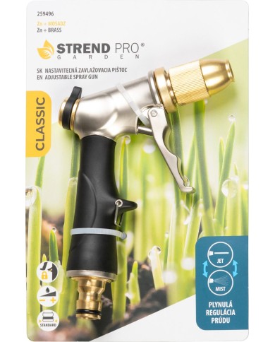 Pištoľ Strend Pro Garden BJ4038T, zavlažovacia, protišmyková rukoväť, 16.6x10.5x3.5 cm,