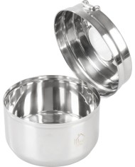 Set Strend Pro Grill, kempingová jedálenská súprava, nerez 13/15 cm