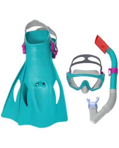 Okuliare Bestway® 25020 Sparkl Water, mix farieb, sada, šnorchlovacia, okuliare na potápanie s plutvami