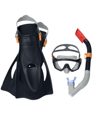 Okuliare Bestway® 25020 Sparkl Water, mix farieb, sada, šnorchlovacia, okuliare na potápanie s plutvami