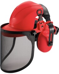 Štít s chráničmi sluchu Safetyco, ochranný, oceľ, CE