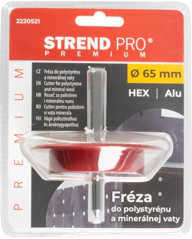 Vyrezávač Strend Pro Premium, 65 mm, do polystyrénu, vaty, frézka