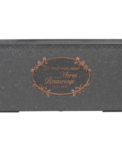 Kvetináč Strend Pro, farba čierna, 31x15x15 cm