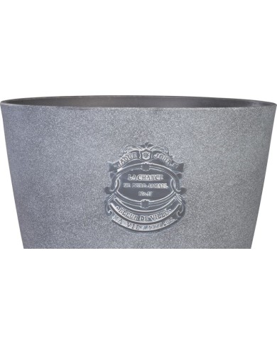 Kvetináč Strend Pro, farba sivá, 28,5x26 cm