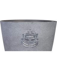 Kvetináč Strend Pro, farba sivá, 28,5x26 cm