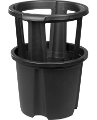 Kvetináč na zemiaky Strend Pro, farba čierna, 35x28 cm