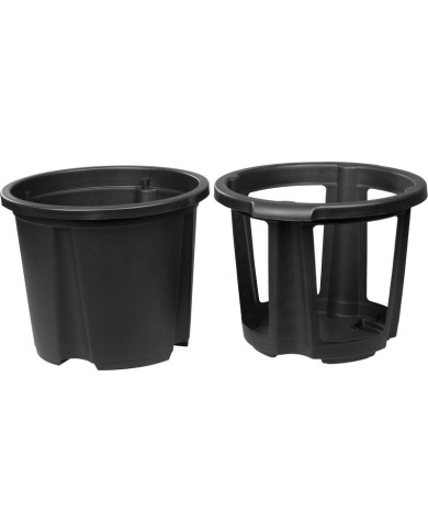 Kvetináč na zemiaky Strend Pro, farba čierna, 35x28 cm