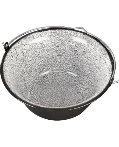 Kotlík MagicHome, na guľáš, 12 lit., 39,8x18 cm, smaltovaný, čierny, bez pokrievky