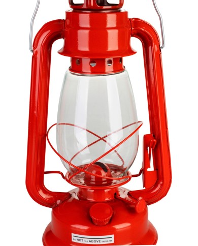 Lampáš, 300 mm, petrolej, červený