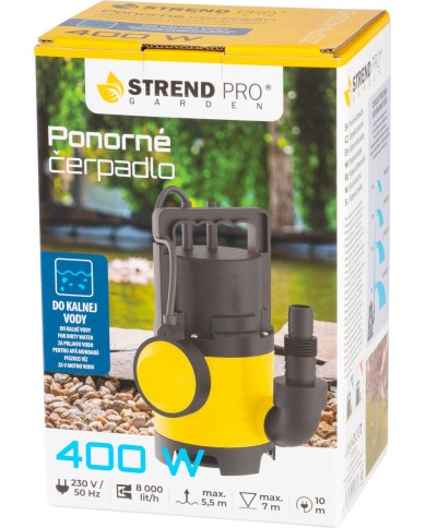 Čerpadlo Strend Pro Garden ZSPW400-D, kalové, 400W, 8000 l/h, kábel 10 m