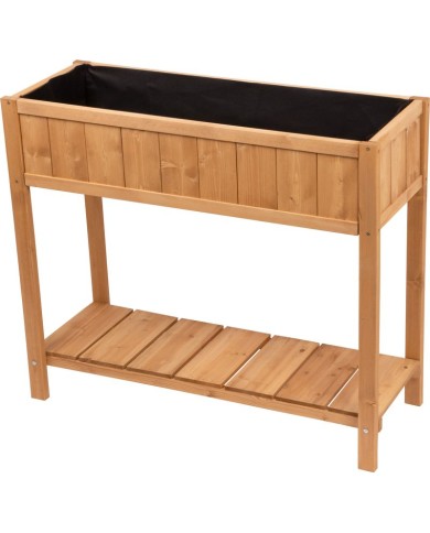Záhon Strend Pro Garden, 89x33x76 cm, so spodnou policou, drevo, vyvýšený, s nohami