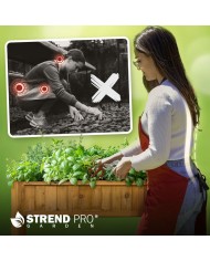 Záhon Strend Pro Garden, 89x33x76 cm, so spodnou policou, drevo, vyvýšený, s nohami