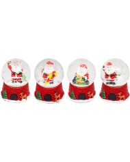 Snežítko Santa a snehuliak, 5,5x5,5x8 cm