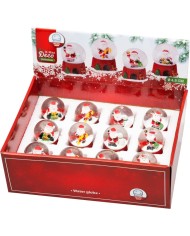 Snežítko Santa a snehuliak, 5,5x5,5x8 cm