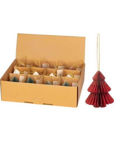 Dekorácia na stromček, stromček, 8 cm, mix farieb