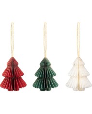Dekorácia na stromček, stromček, 8 cm, mix farieb