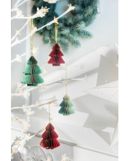 Dekorácia na stromček, stromček, 8 cm, mix farieb