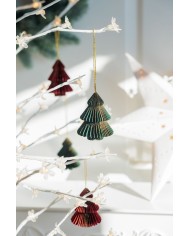 Dekorácia na stromček, stromček, 8 cm, mix farieb