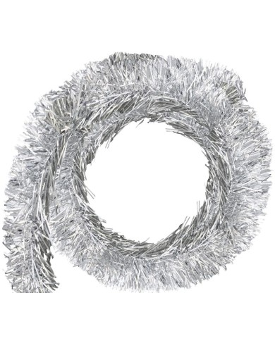 Girlanda, 9cm x 10m, strieborná