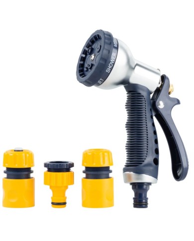 Sada zavlažovacia Strend Pro Garden DY2378, záhradná, 7 vzorová pištoľ, spojky, adaptér