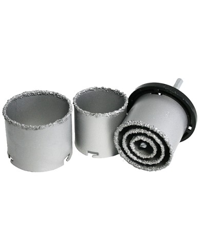 Sada vyrezávačov s unášačom HT01-4001, 33-53-67-73-83 mm, diamantové korunky