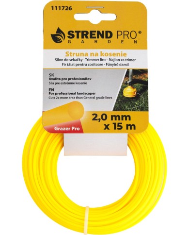 Silon na kosenie Grazer Pro 2,0 mm, L-15 m, okrúhly