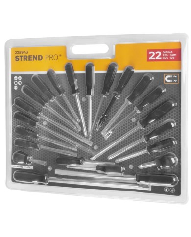 Sada skrutkovačov Strend Pro SD0016, 22 dielna, ploché + Phillips