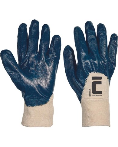 Rukavice HARRIER 10/XL, bavlnené, polomáčané