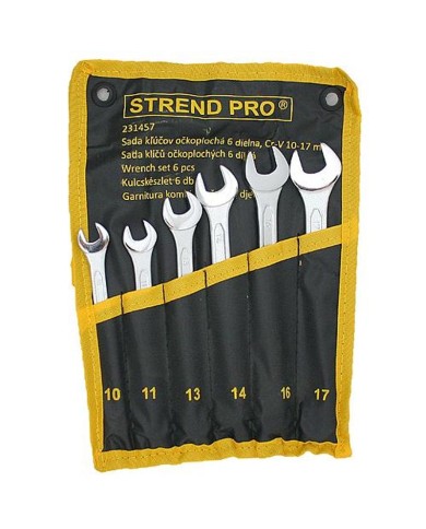 Sada kľúčov Strend Pro HR31581 očkoplochá, 6 dielna, Cr-V, 10-17 mm