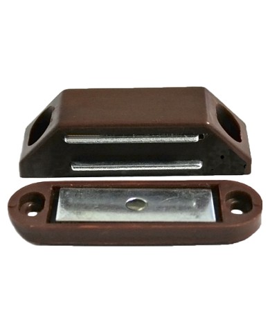 Magnety T0372, na dvere, 62 mm, hnedé