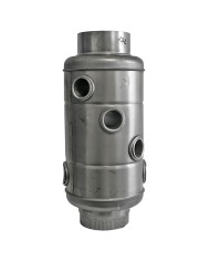 Výmenník tepla KLASIK GAJO 130/132 mm, teplovzdušný výmeník na dymovod