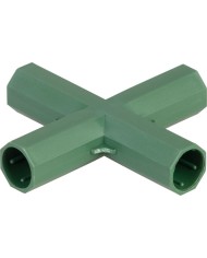 Spojka Strend Pro, 16 mm, tvar X, konektor na záhradné oporné tyče