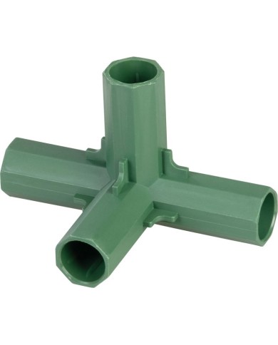 Spojka Strend Pro, 16 mm, 4-side, konektor na záhradné oporné tyče