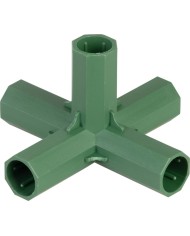 Spojka Strend Pro, 16 mm, 5-side, konektor na záhradné oporné tyče