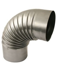 Koleno Dymo 120 mm, dymovod, dymové kominové koleno na spájanie rúr dymovodu