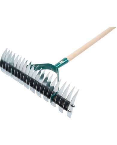 Hrable na trávnik Strend Pro R151.WH, 11/21 zubé, prevzdušňovacie na burinu, vertikutačné, drevená násada