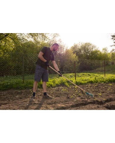 Hrable na trávnik Strend Pro R151.WH, 11/21 zubé, prevzdušňovacie na burinu, vertikutačné, drevená násada