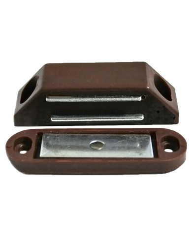 Magnety T0372, na dvere, 62 mm, hnedé