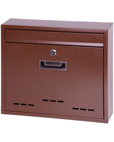 Schránka FLATBLOCK 31x36x9 cm, poštová, hnedá