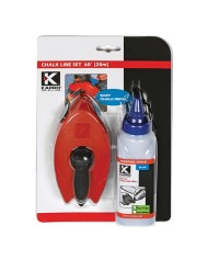 Šnúra murárska KAPRO® 211, L-30 m, s navíjačom Easygrip™+ modrý murársky značkovací púder (prášok)