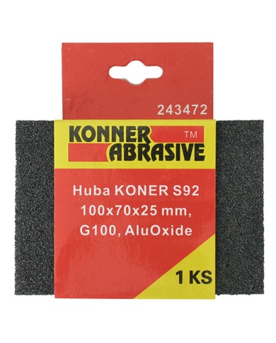 Huba KONNER G80, brúsna špongia, 100x70x25 mm, AluOxide