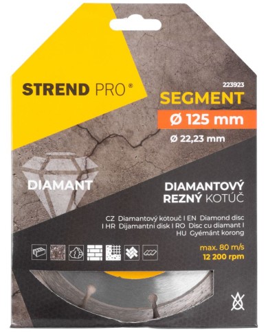 Kotúč Strend Pro 521A, 125 mm, diamantový, segment