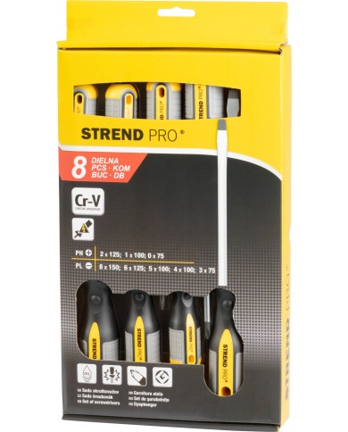 Sada skrutkovačov Strend Pro SDX72-308, 9 dielna, ploché + Phillips