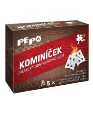 Kominíček PE-PO® 5 ks, odstraňovač sadzí do dymovodu, krbu, kachlí, pecí, komínov