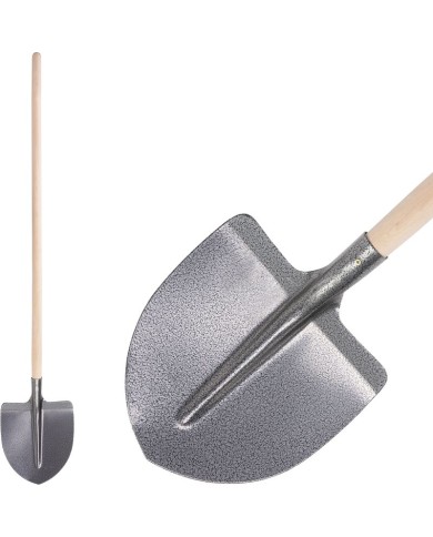 Lopata S510SLK.WH špicatá, KomaXit, drevená násada