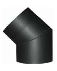 Koleno HS 045/150/2,0 mm, dymovod, dymové kominové koleno na spájanie rúr dymovodu