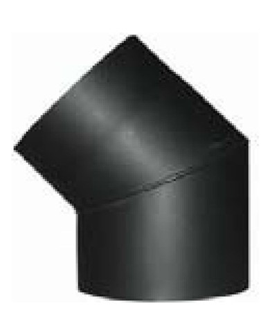 Koleno HS 045/200/2,0 mm, dymovod, dymové kominové koleno na spájanie rúr dymovodu